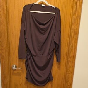 Abercrombie & Fitch Chocolate Off the Shoulder Dress (Size Xl) Worn Once